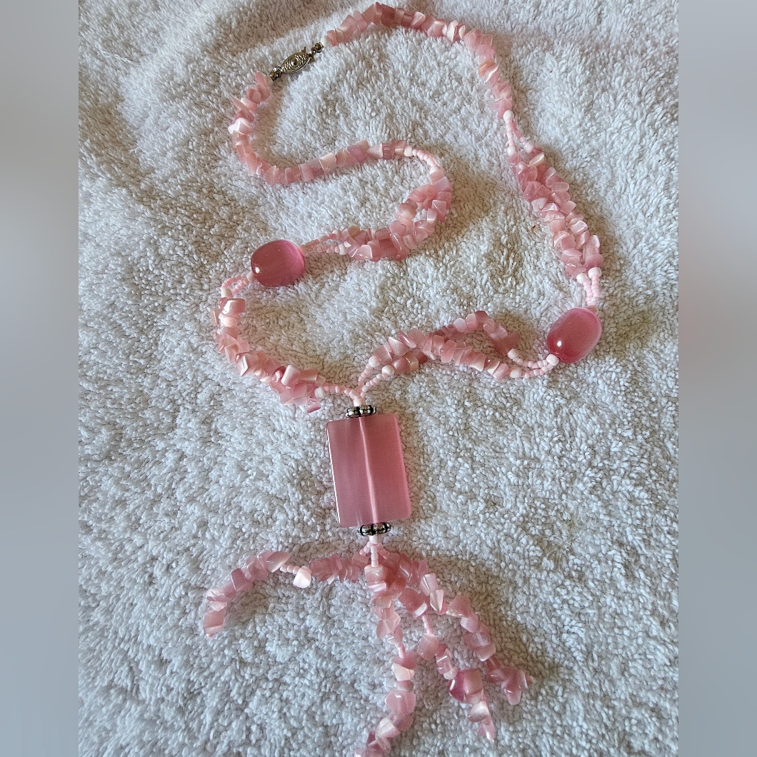 Necklace ,Cherry Quartz